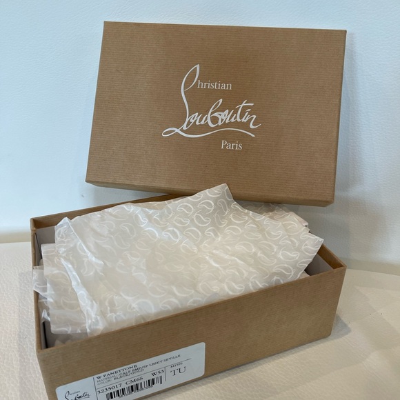 Christian Louboutin Black and Gold Studded Wallet - Picture 10 of 10